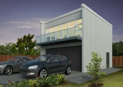 Double Garage with Flat Loft - Hybrid Build - Craftsman Builders